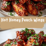 Sweet Heat Sensation Hot Honey Peach Wings You Need to Try