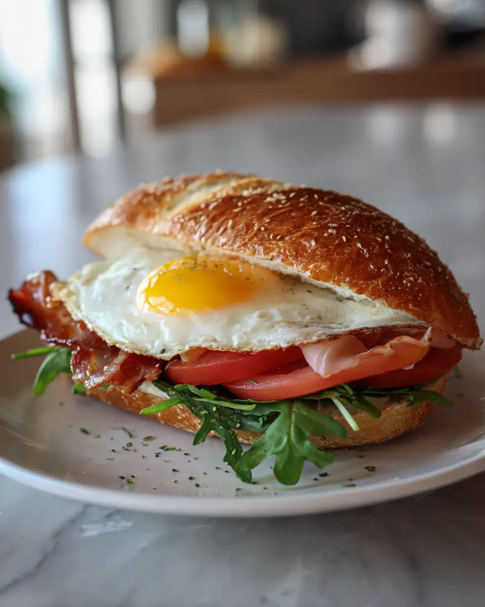 Mediterranean Breakfast Sandwich That Will Brighten Your Morning - Featured Image