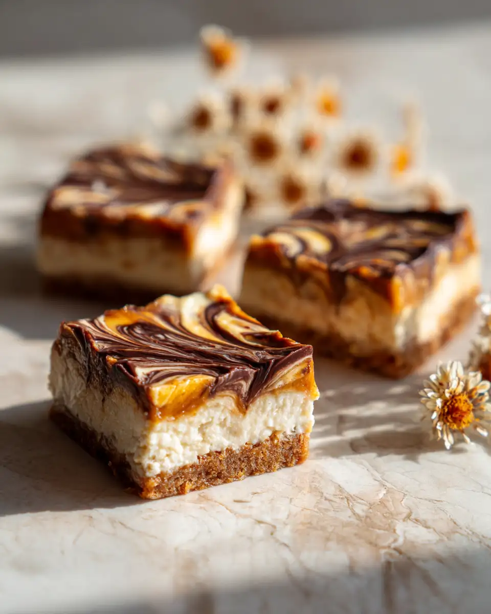 Final dish - Irresistible Pumpkin Swirl Cheesecake Bars You Have to Try