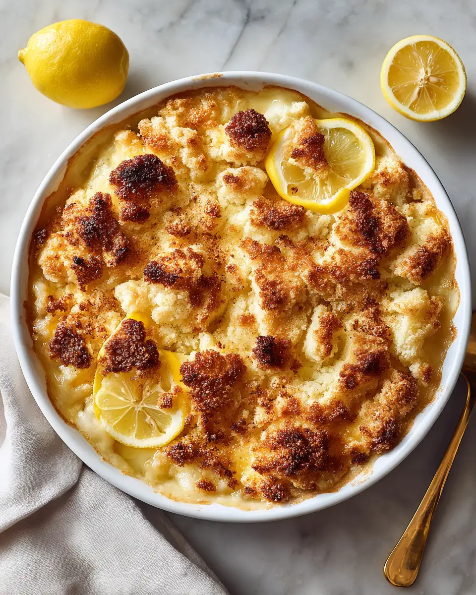 Final dish - Irresistible Recipe for Magic Lemon Cobbler That Will Brighten Your Day