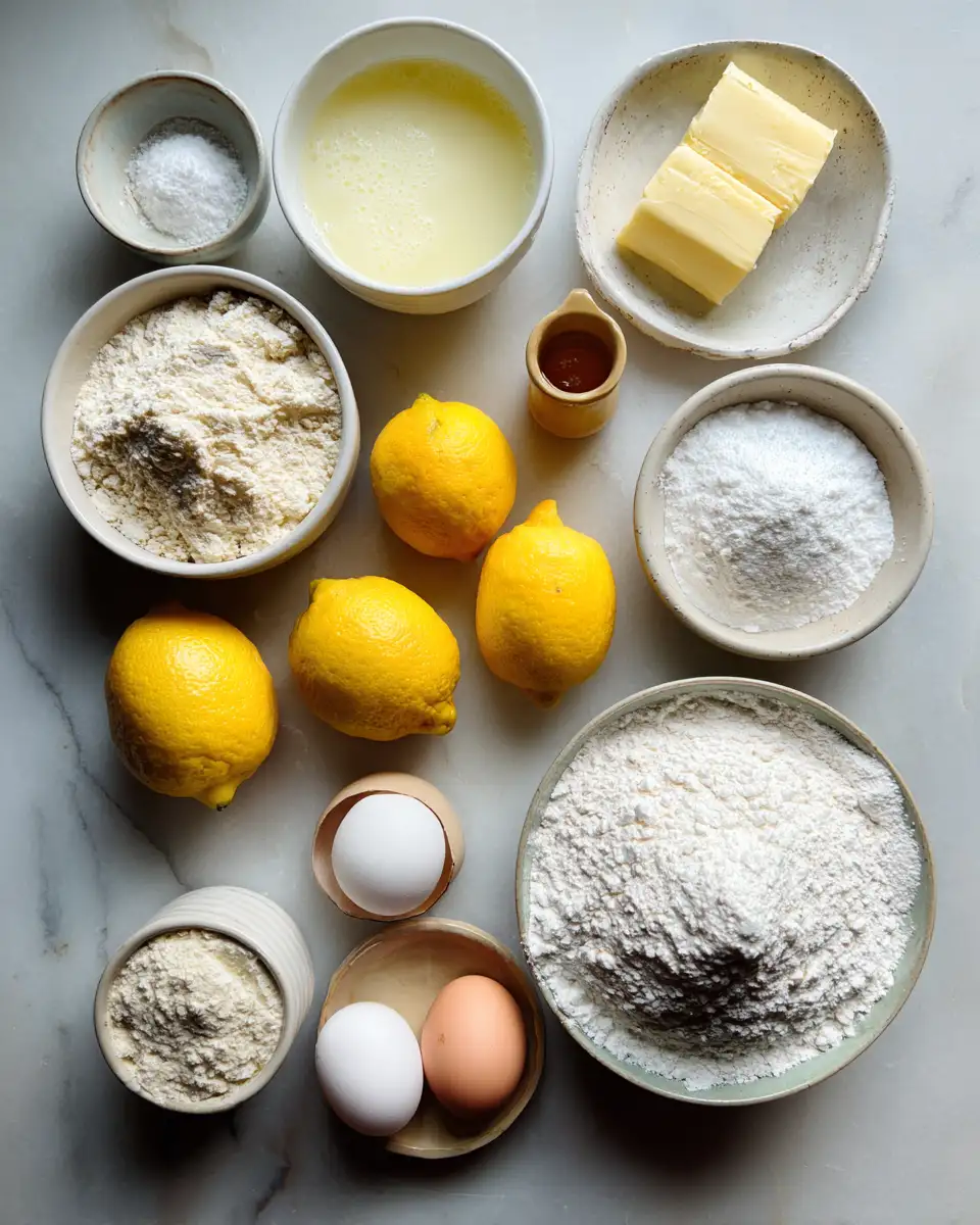 Ingredients for Irresistible Recipe for Magic Lemon Cobbler That Will Brighten Your Day