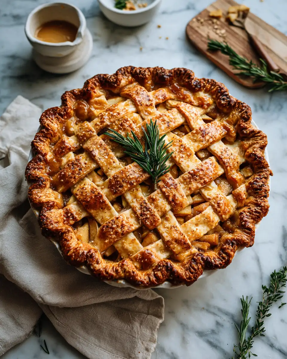 Final dish - Irresistible Salted Caramel Apple Pie Recipe You Have to Try