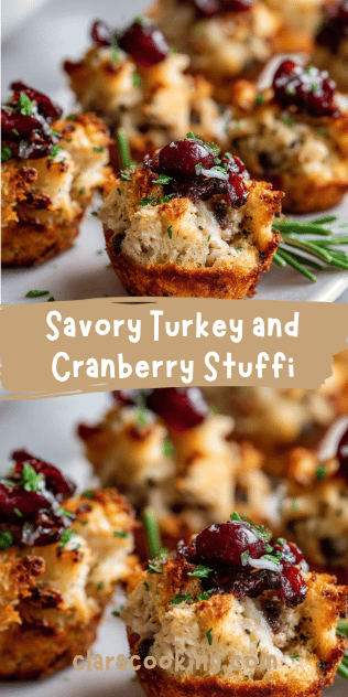 Savory Turkey and Cranberry Stuffing Bites That Will Steal the Show