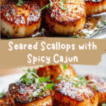Seared Scallops with Spicy Cajun Flavor Explosion