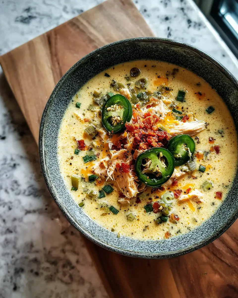 Final dish - Cozy Up with Spicy Jalapeño Popper Chicken Soup