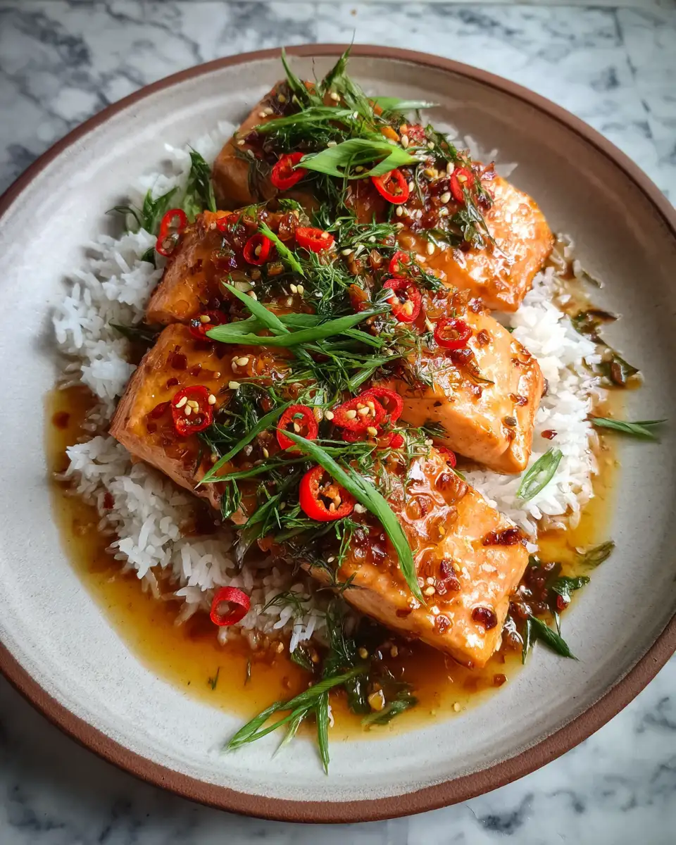 Final dish - Irresistible Sweet Chili Garlic Salmon Recipe That Will Wow Your Taste Buds
