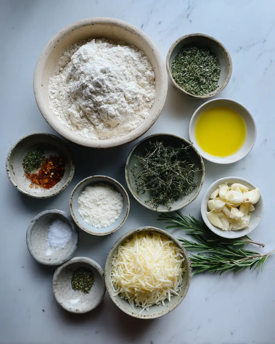 Ingredients for Irresistible Swirled Garlic Herb And Cheese Bread Recipe You Need to Try