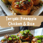 Sweet and Savory Teriyaki Pineapple Chicken and Rice Stuffed Peppers Recipe