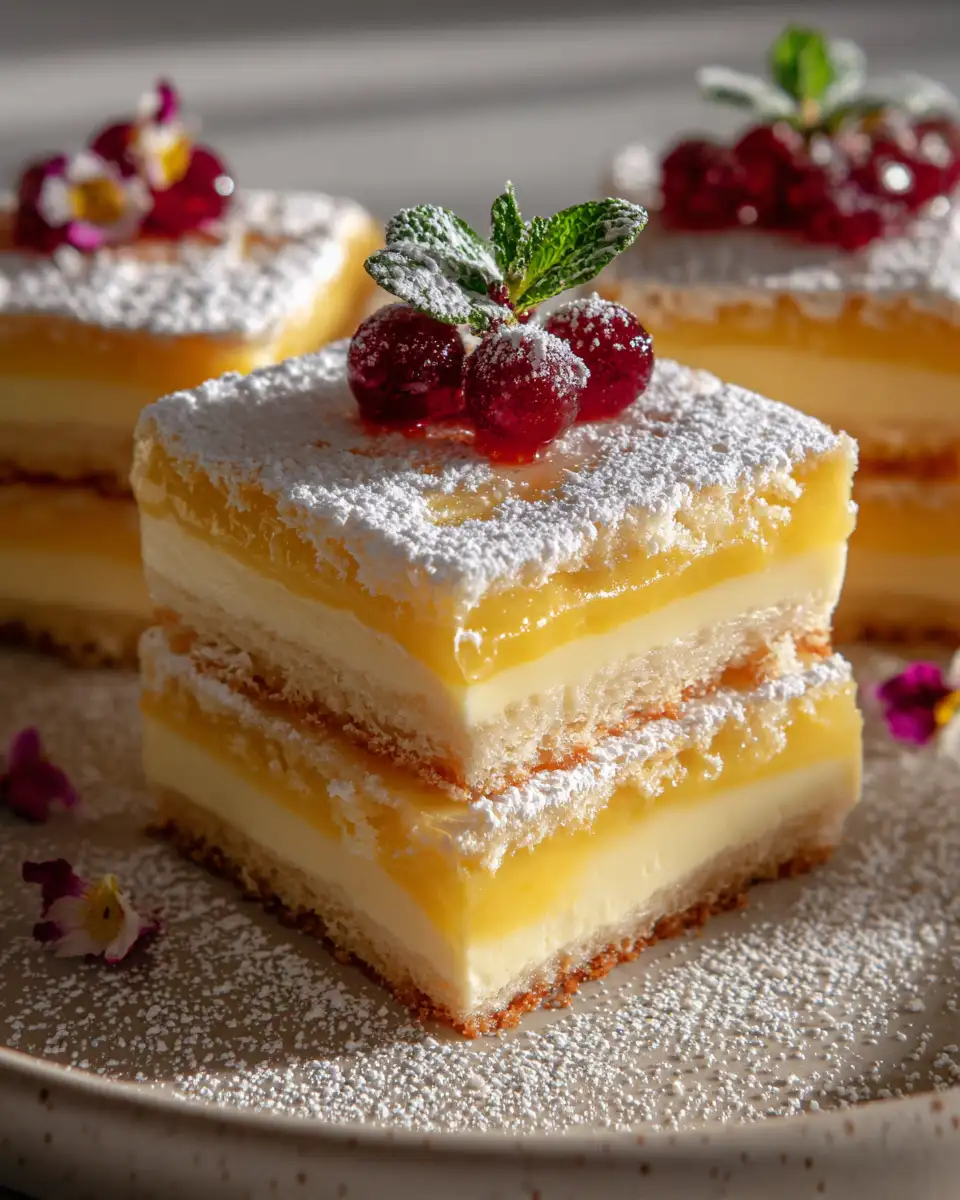 Final dish - Irresistible Vanilla Custard Cream Squares Recipe You Have to Try