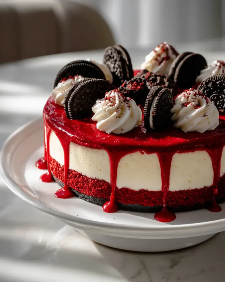 Irresistible Velvety Red Velvet Oreo Cheesecake Recipe You Have to Try - Featured Image