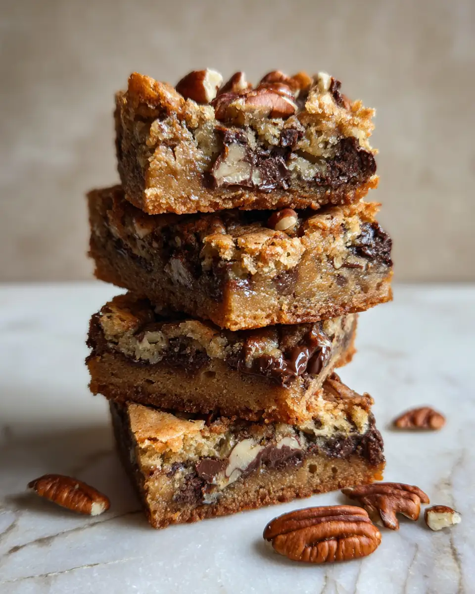 Irresistible Brown Butter Pecan Blondies You Need to Try Today - Featured Image