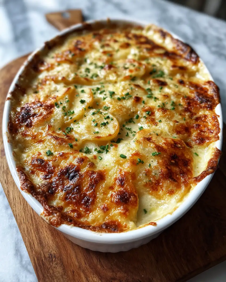 Final dish - Ultimate Cheesy Scalloped Potatoes Recipe That Melts in Your Mouth