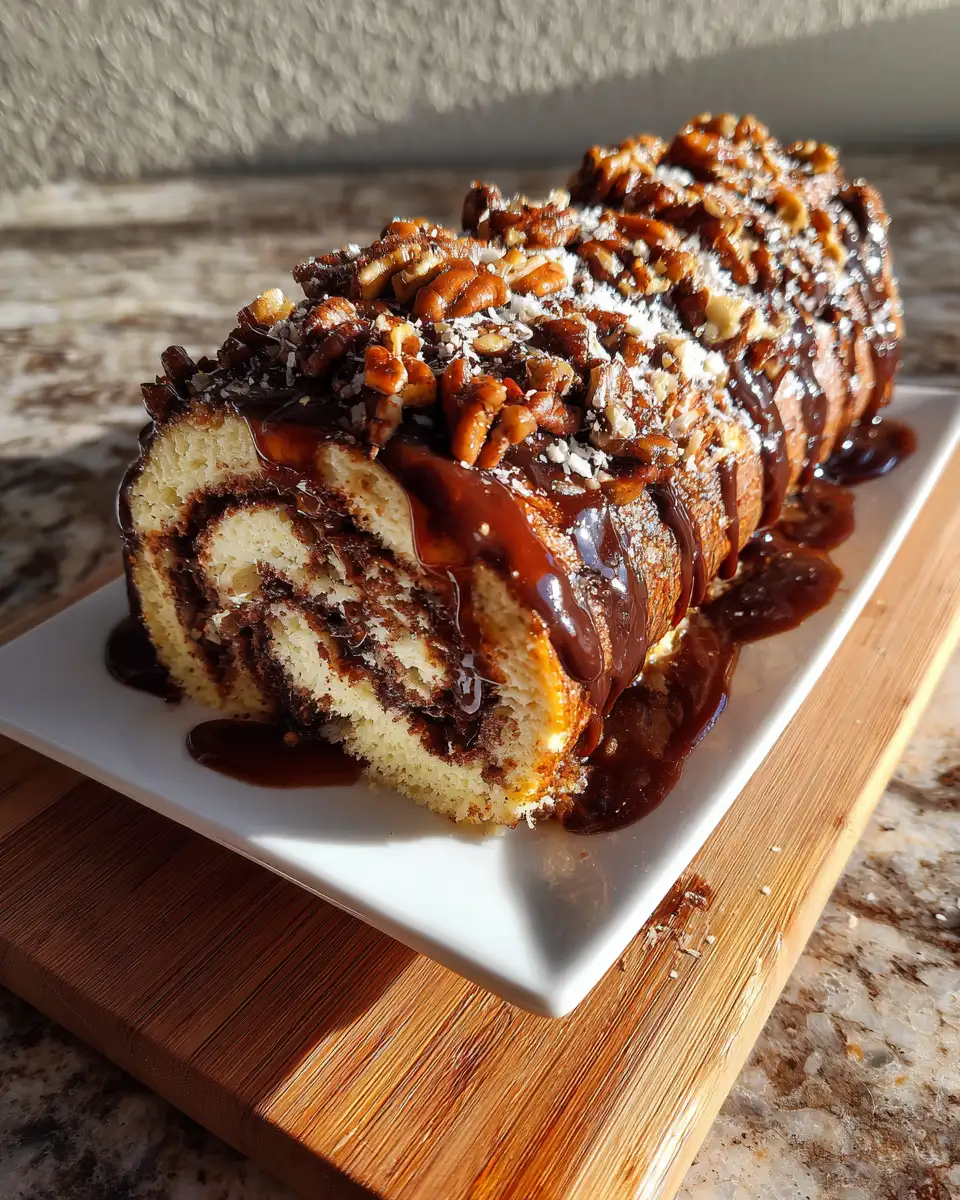 Decadent Chocolate Bourbon Pecan Swiss Roll Recipe You Have to Try - Featured Image
