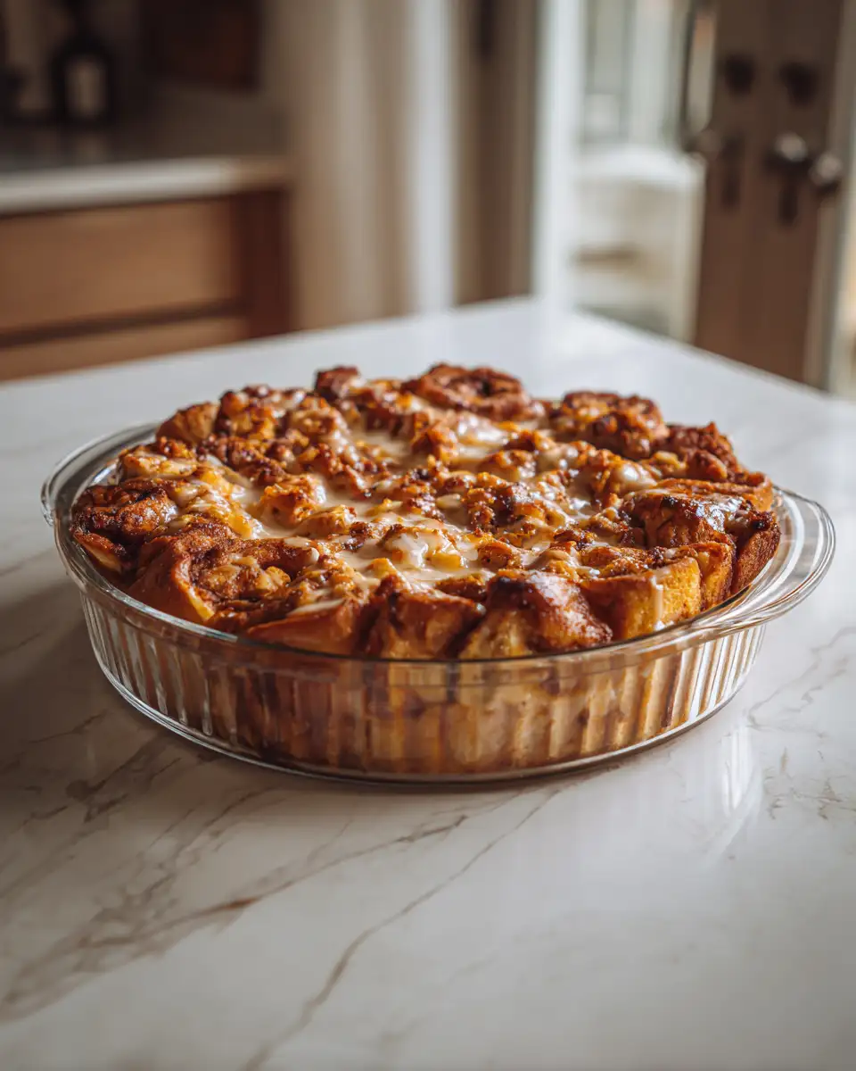 Final dish - Decadent Cinnamon Roll Bread Pudding That Will Sweeten Your Day