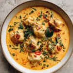 Creamy Coconut Curry Soup with Irresistible Dumplings Delight - Featured Image