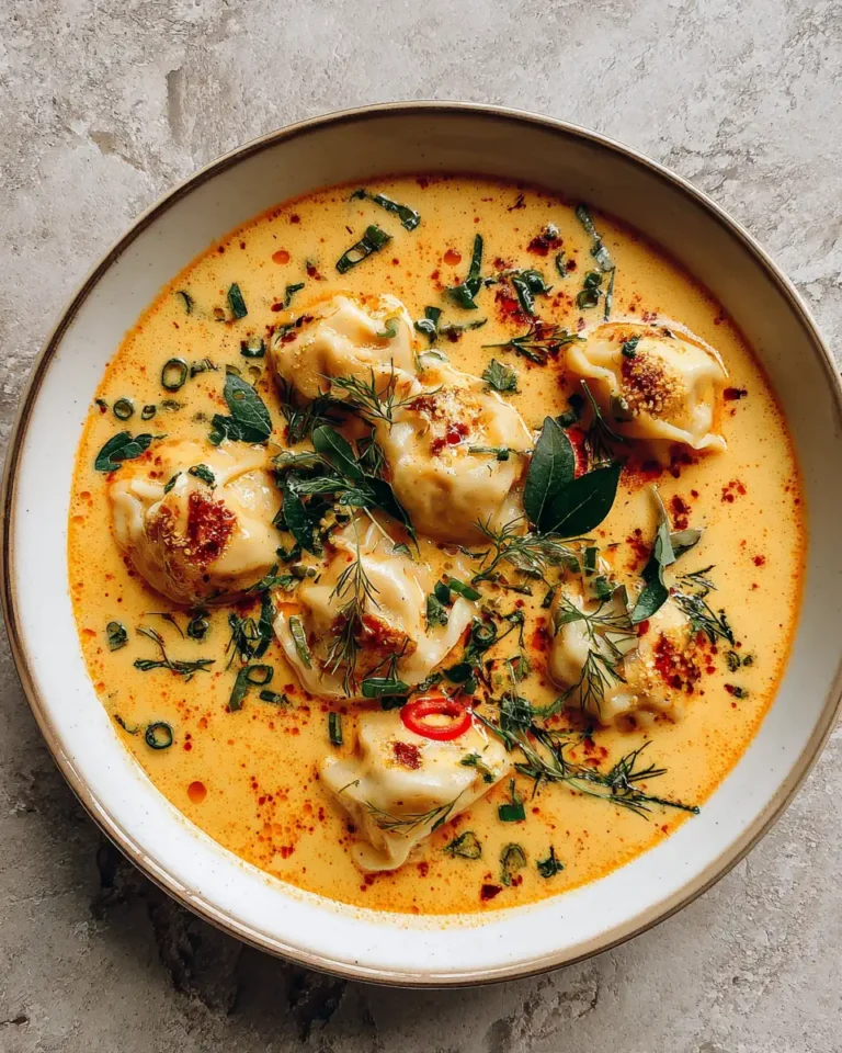 Creamy Coconut Curry Soup with Irresistible Dumplings Delight - Featured Image