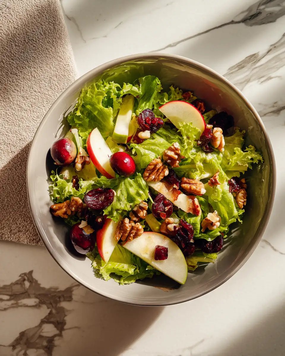 Final dish - Fresh and Fruity Cranberry Apple Salad Recipe for Every Season