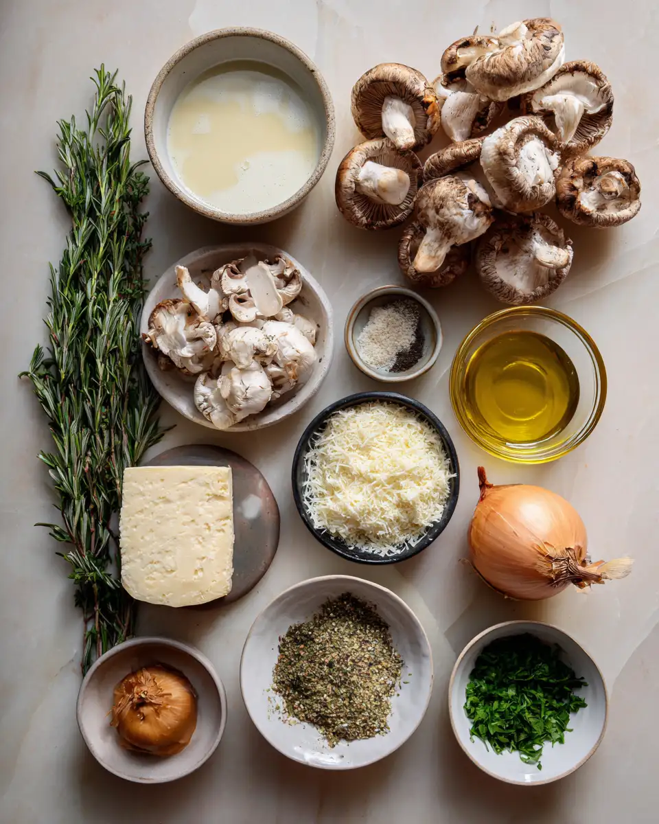 Ingredients for Indulge in Comfort with Creamy Mushroom Herb Casserole