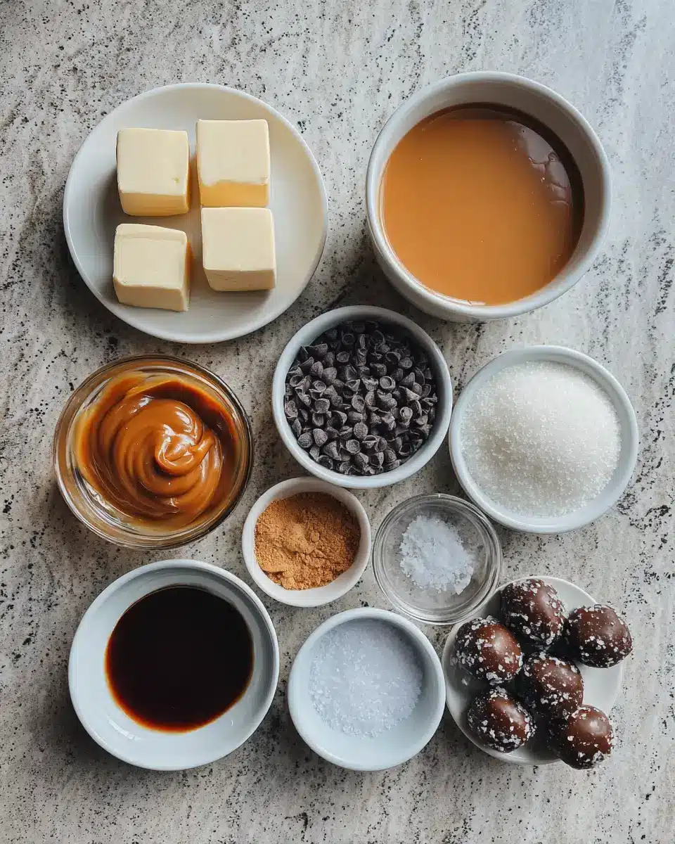 Ingredients for Irresistible Delicious Salted Caramel Fudge Truffles You Have to Try