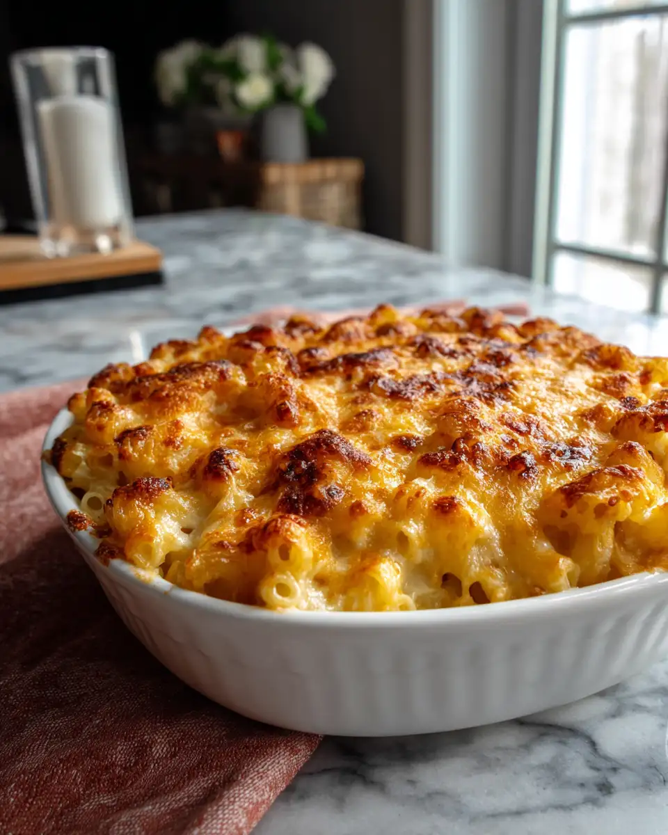 Ultimate Comfort Food Four Cheese Mac Bake Recipe - Featured Image