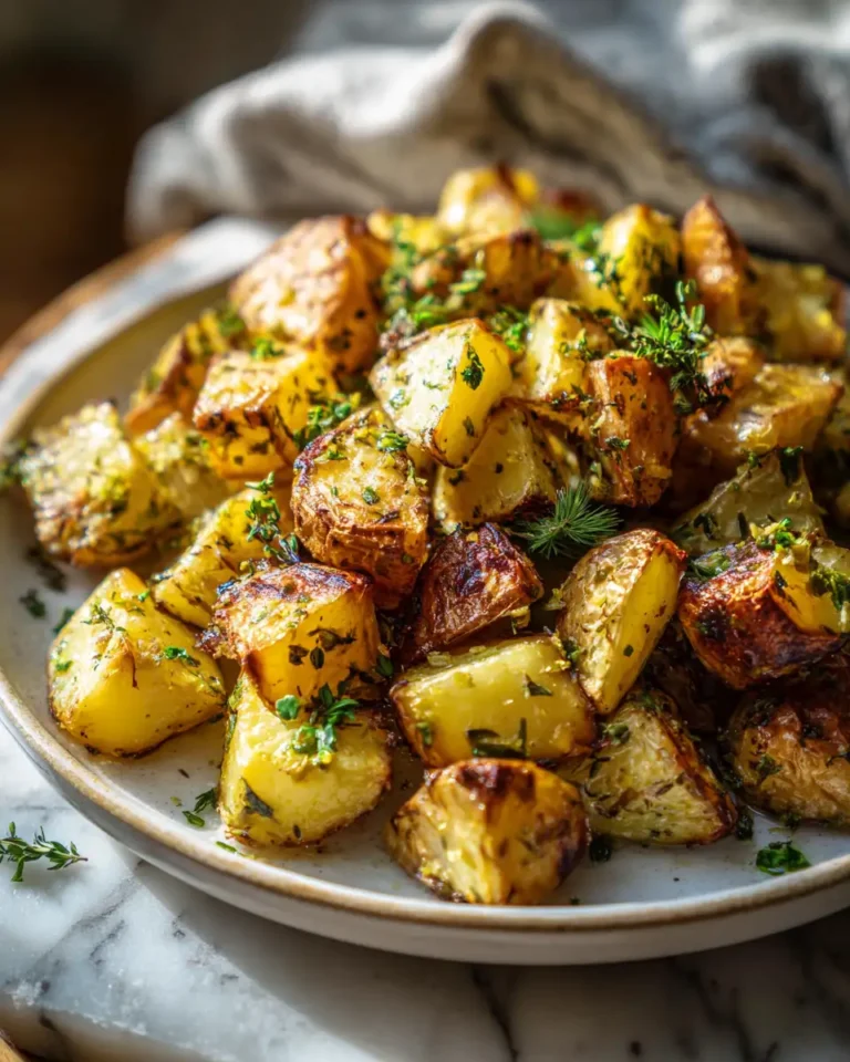 Irresistible Greek Lemon and Garlic Roasted Potatoes You Need to Try - Featured Image