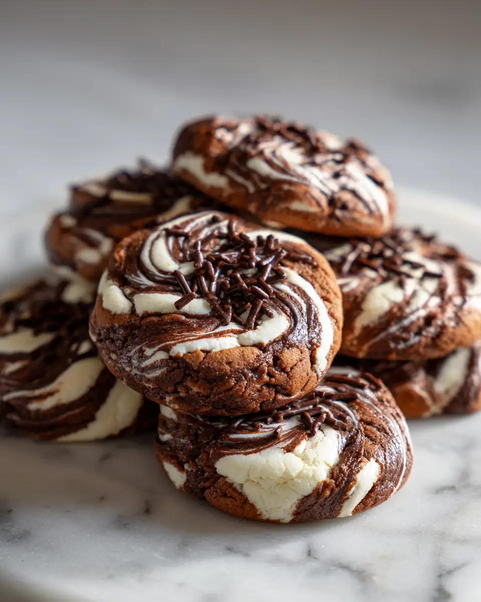 Final dish - Irresistible Handmade Chocolate Marshmallow Swirl Cookies You Have to Try