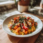 Wholesome and Delicious Healthy Chicken and Sweet Potato Rice Bowl Recipe - Featured Image