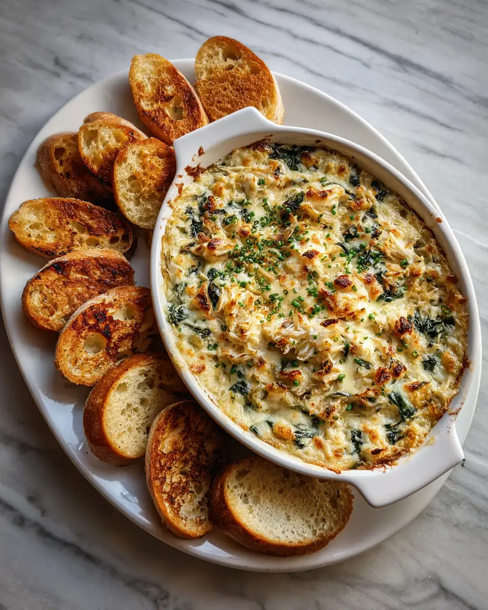 Irresistible Hot Crab Spinach Dip Recipe to Wow Your Guests 7 Final dish - Irresistible Hot Crab Spinach Dip Recipe to Wow Your Guests