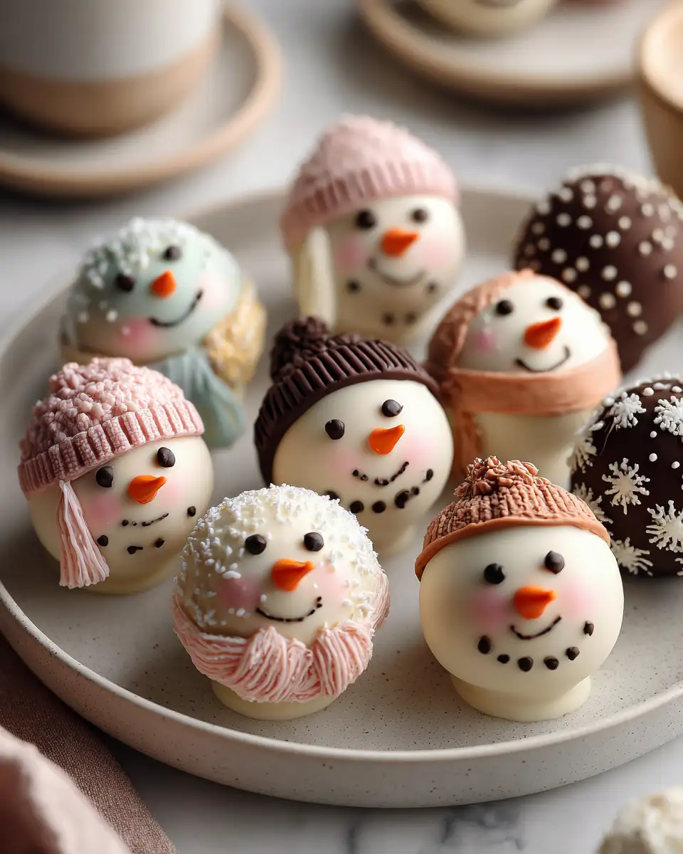 Delightful No-Bake Mini Snowman Truffles That Melt Hearts - Featured Image