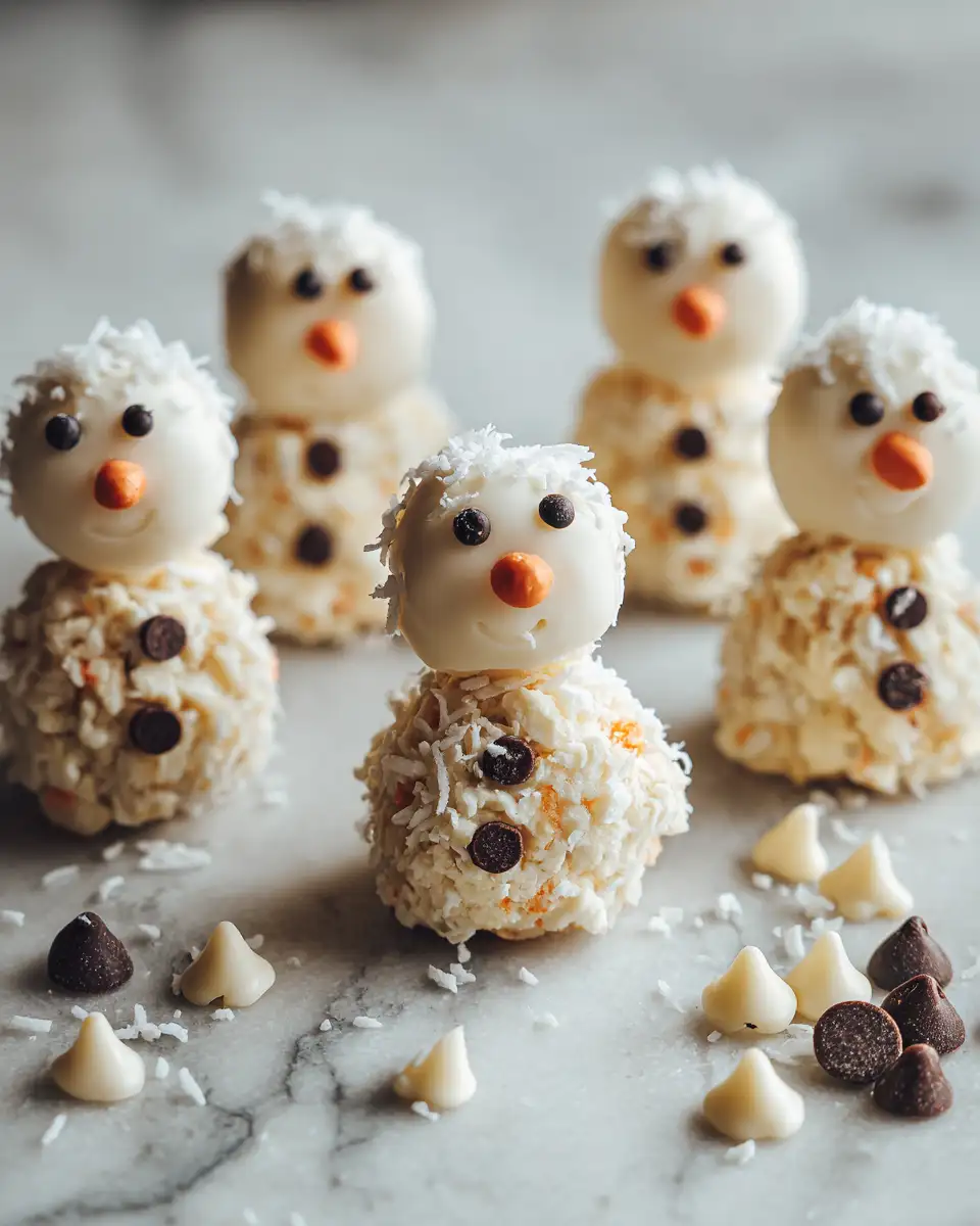 Delightful No-Bake Mini Snowman Truffles That Melt Hearts 5 Ingredients for Delightful No-Bake Mini Snowman Truffles That Melt Hearts