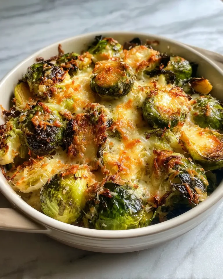 Cheesy Parmesan Brussels Sprouts Bake That Will Steal the Show - Featured Image