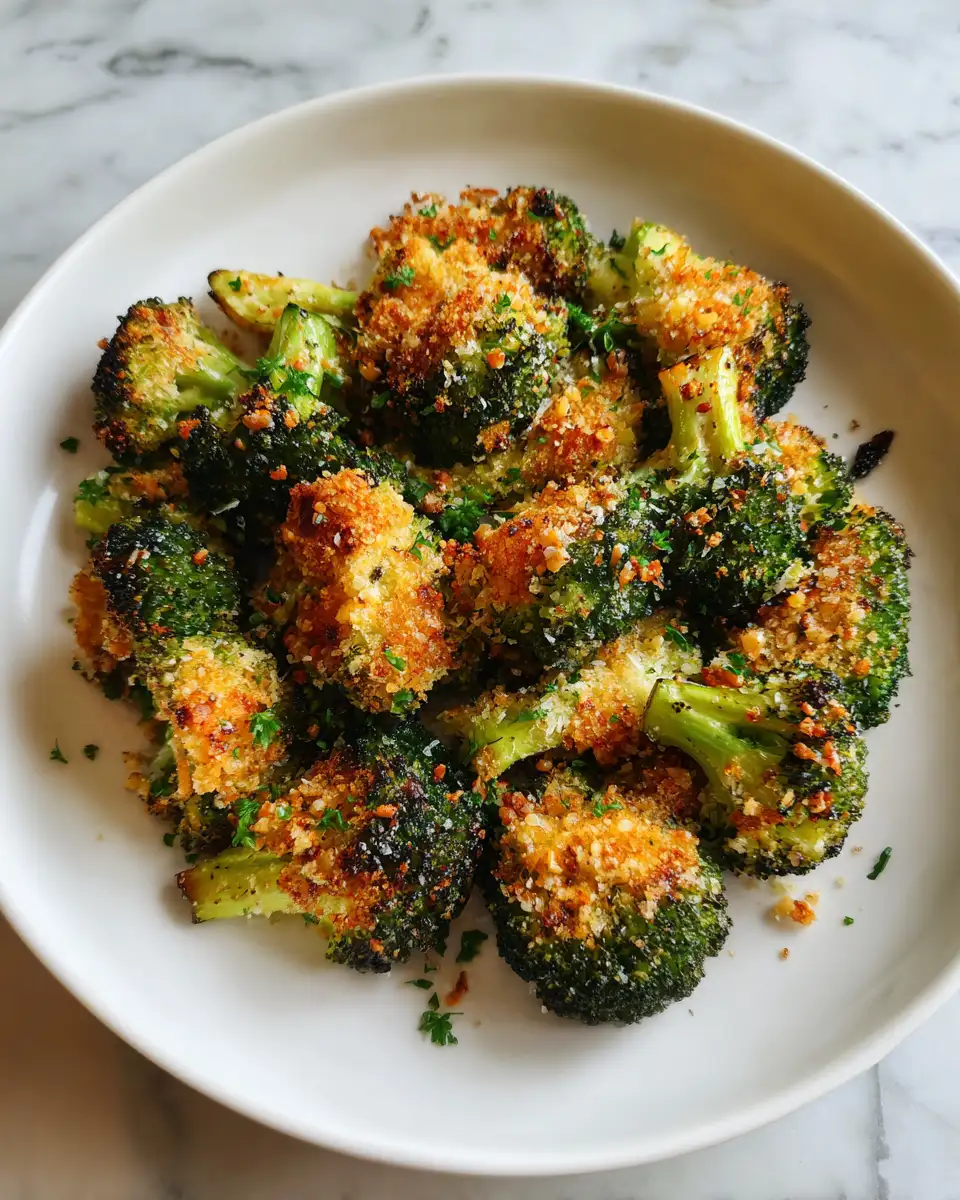 Final dish - Crispy Parmesan Roasted Broccoli You’ll Want to Eat Every Day