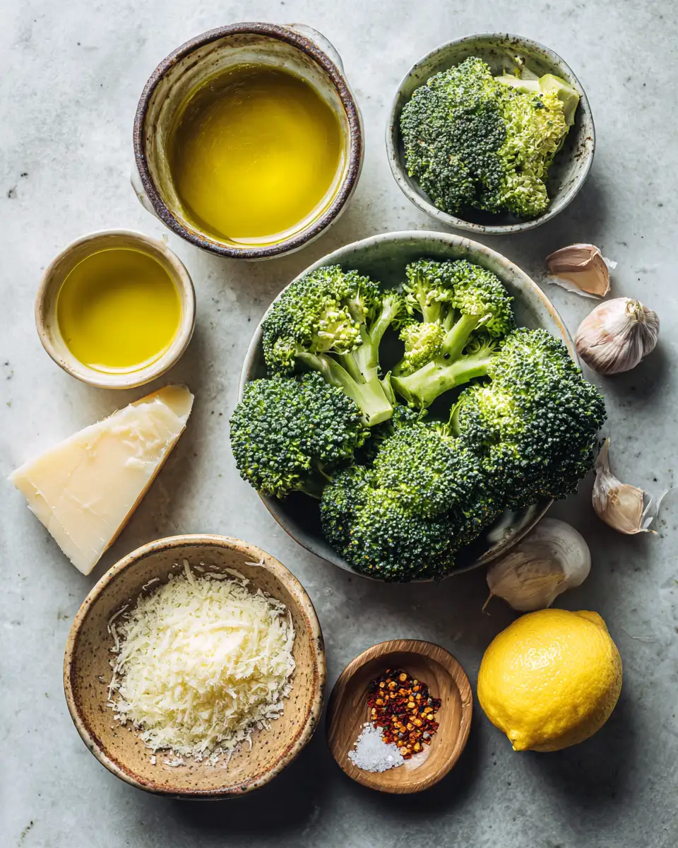 Ingredients for Crispy Parmesan Roasted Broccoli You’ll Want to Eat Every Day