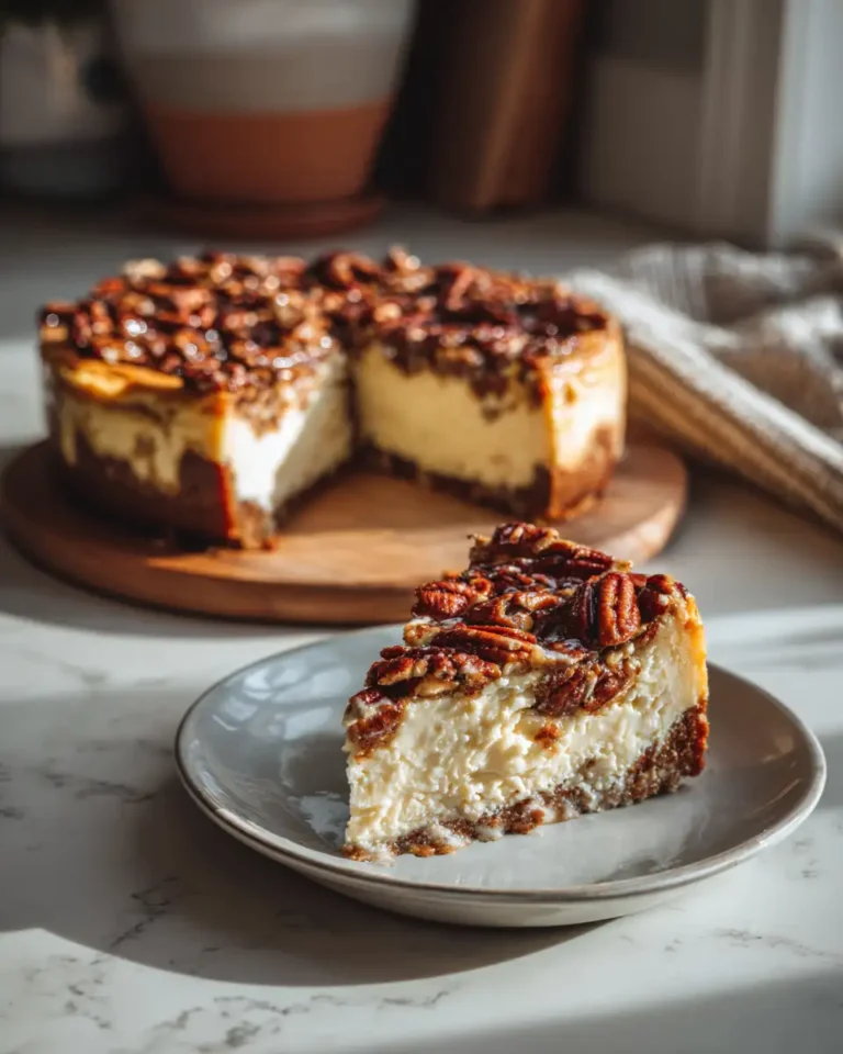 Decadent Pecan Pie Cheesecake Recipe That Will Steal the Show - Featured Image