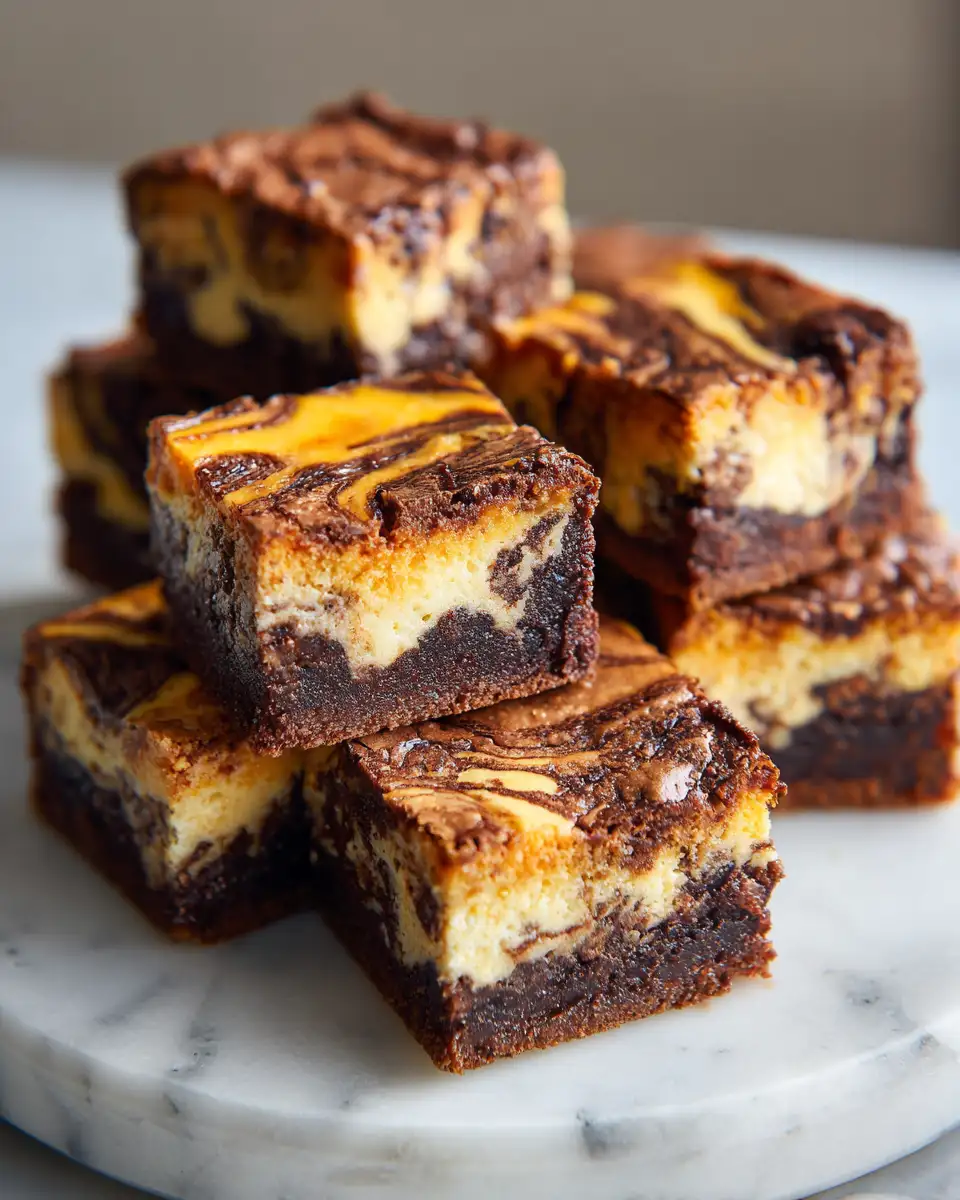 Irresistible Pumpkin Cheesecake Swirl Brownies You Need to Try - Featured Image