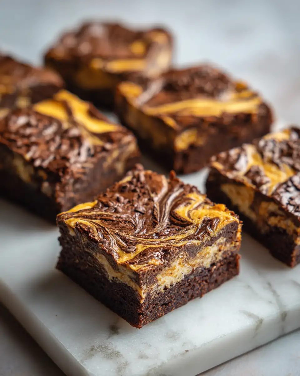 Final dish - Irresistible Pumpkin Cheesecake Swirl Brownies You Need to Try