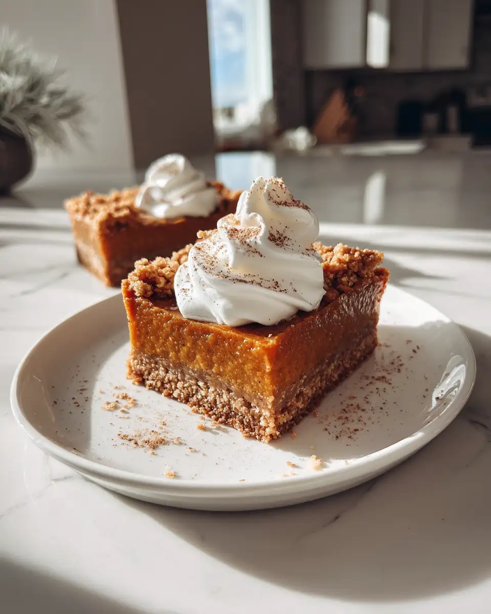 Final dish - Irresistibly Creamy Pumpkin Pie Bars You Need to Try This Fall