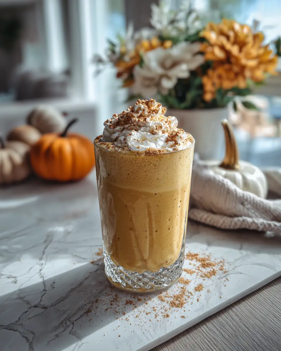 Final dish - Indulge in the Creamy Delight of Pumpkin Pie Milkshake