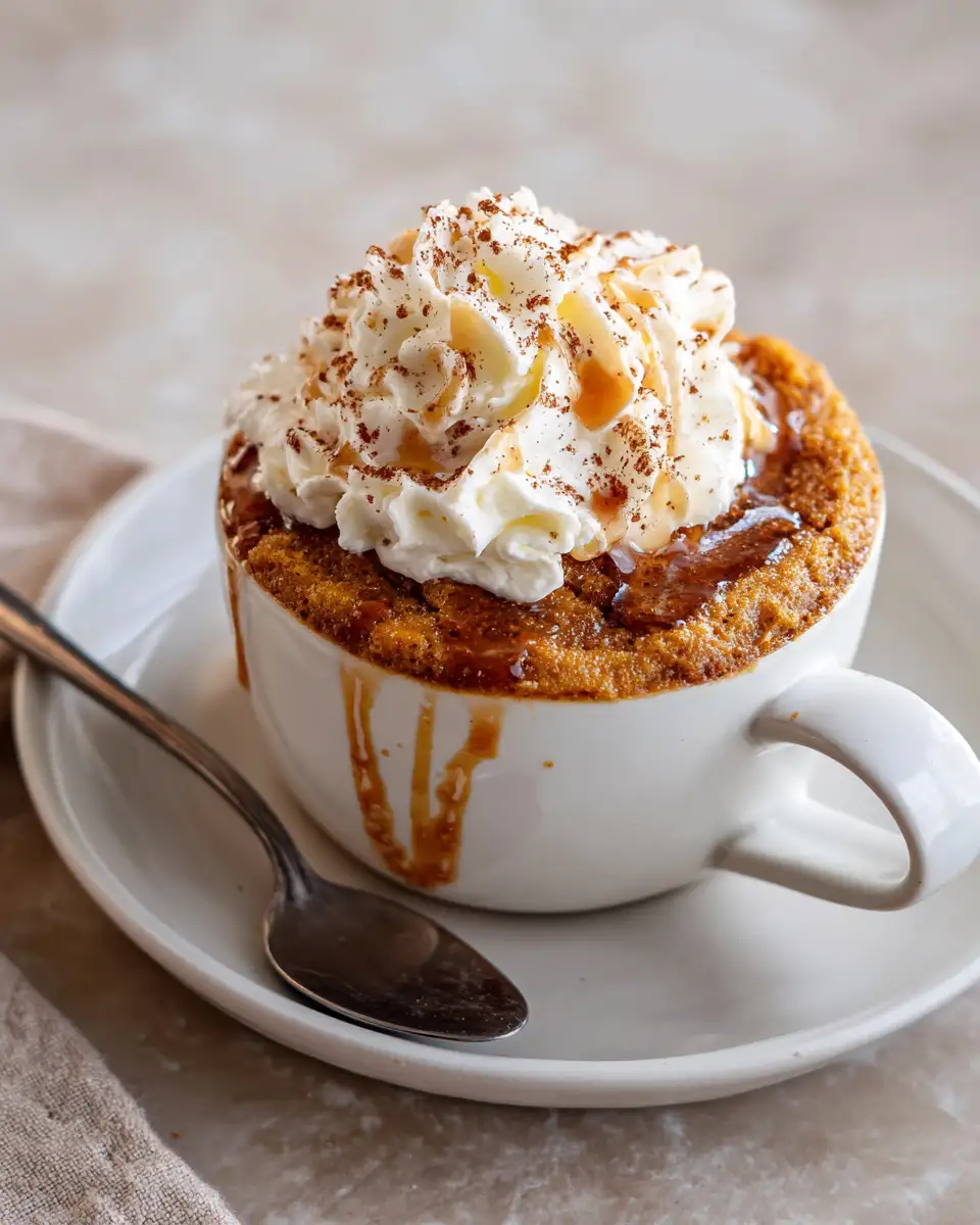 Irresistible Pumpkin Spice Mug Cake Recipe You Can Whip Up in Minutes 7 Final dish - Irresistible Pumpkin Spice Mug Cake Recipe You Can Whip Up in Minutes