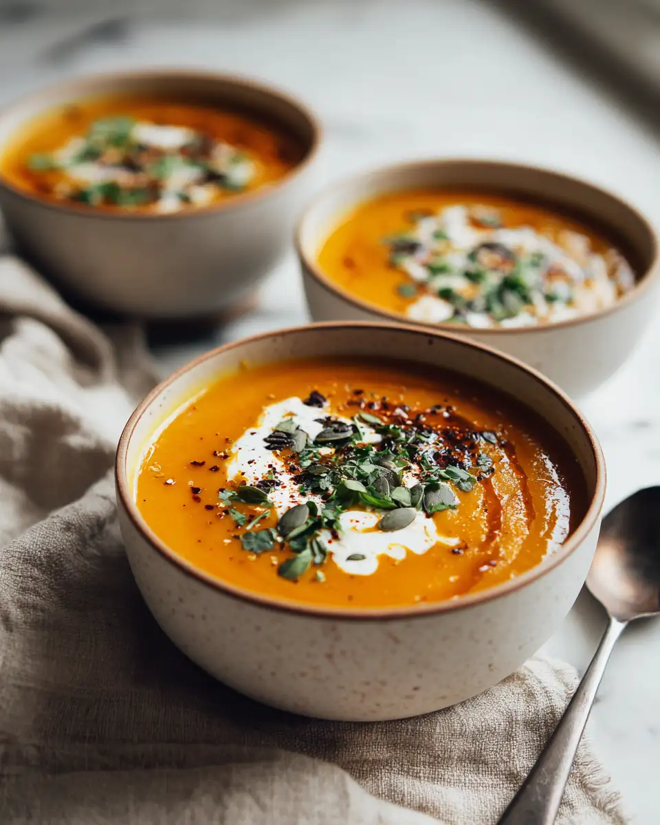 Creamy Comfort in a Bowl Roasted Butternut Squash Soup Recipe - Featured Image