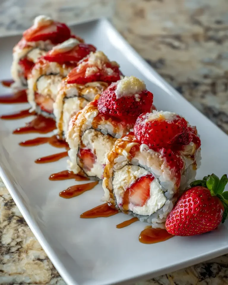 Strawberry Shortcake Cheesecake Sushi Rolls That Will Blow Your Mind - Featured Image