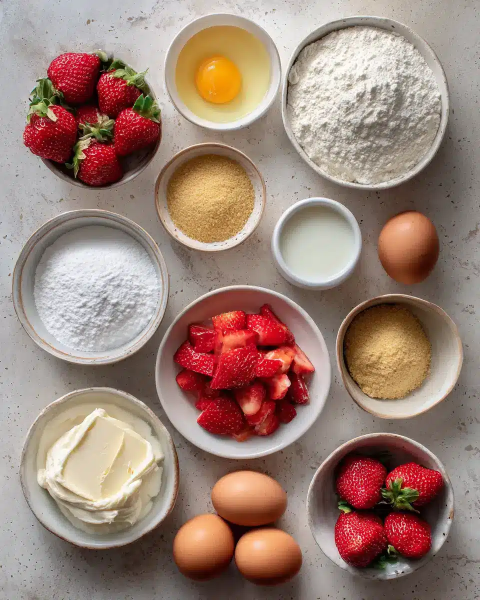 Ingredients for Strawberry Shortcake Cheesecake Sushi Rolls That Will Blow Your Mind