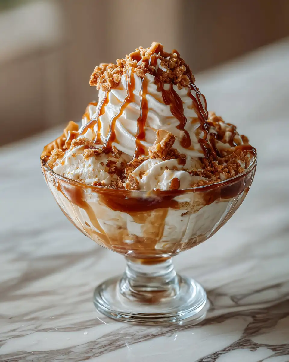 Final dish - Indulge in the Ultimate Warm Apple Pie Sundae Delight