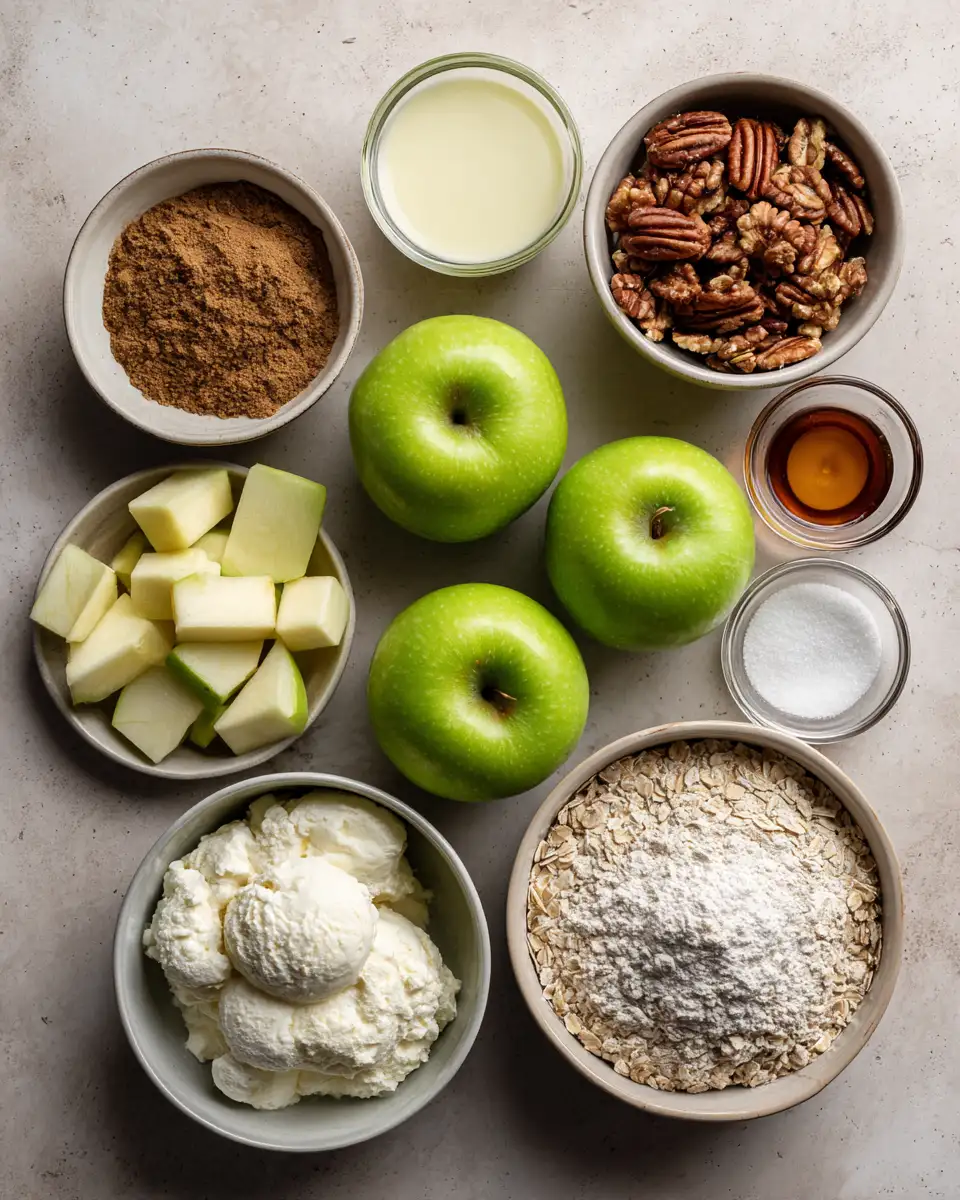 Ingredients for Indulge in the Ultimate Warm Apple Pie Sundae Delight