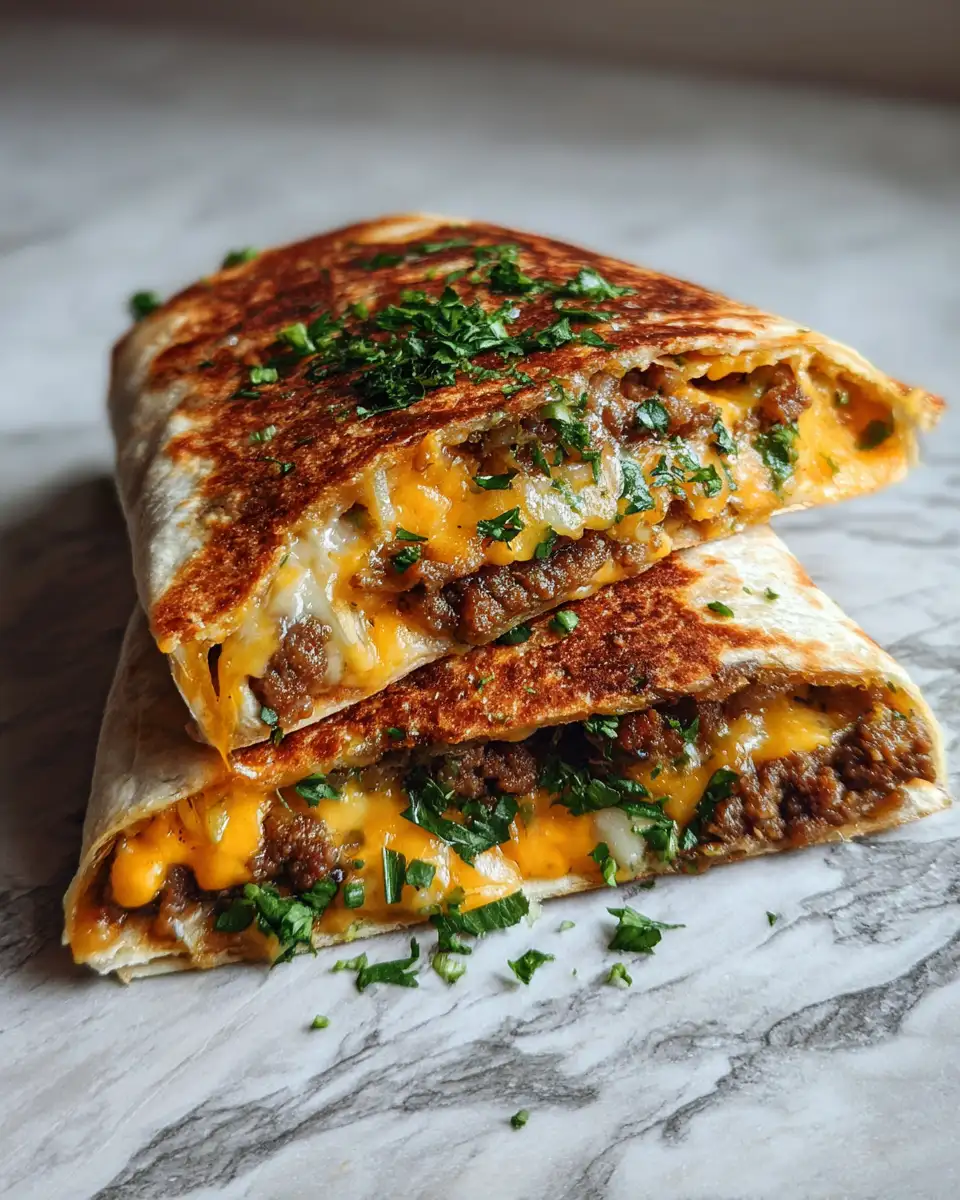 Ultimate Cheeseburger Crunch Wrap Recipe That Will Blow Your Mind 7 Final dish - Ultimate Cheeseburger Crunch Wrap Recipe That Will Blow Your Mind