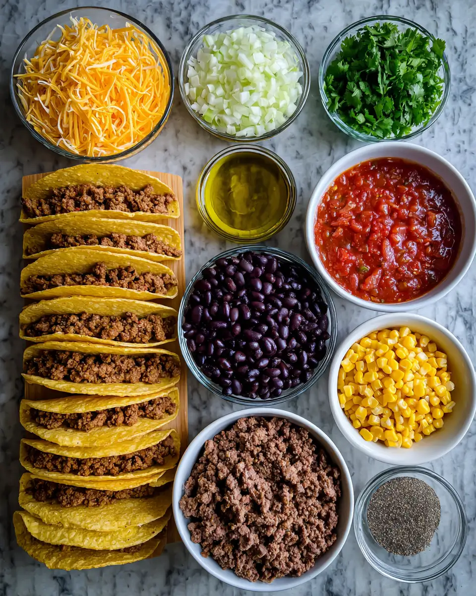 Ultimate Cheesy Oven-Baked Tacos You Need to Try Tonight 5 Ingredients for Ultimate Cheesy Oven-Baked Tacos You Need to Try Tonight