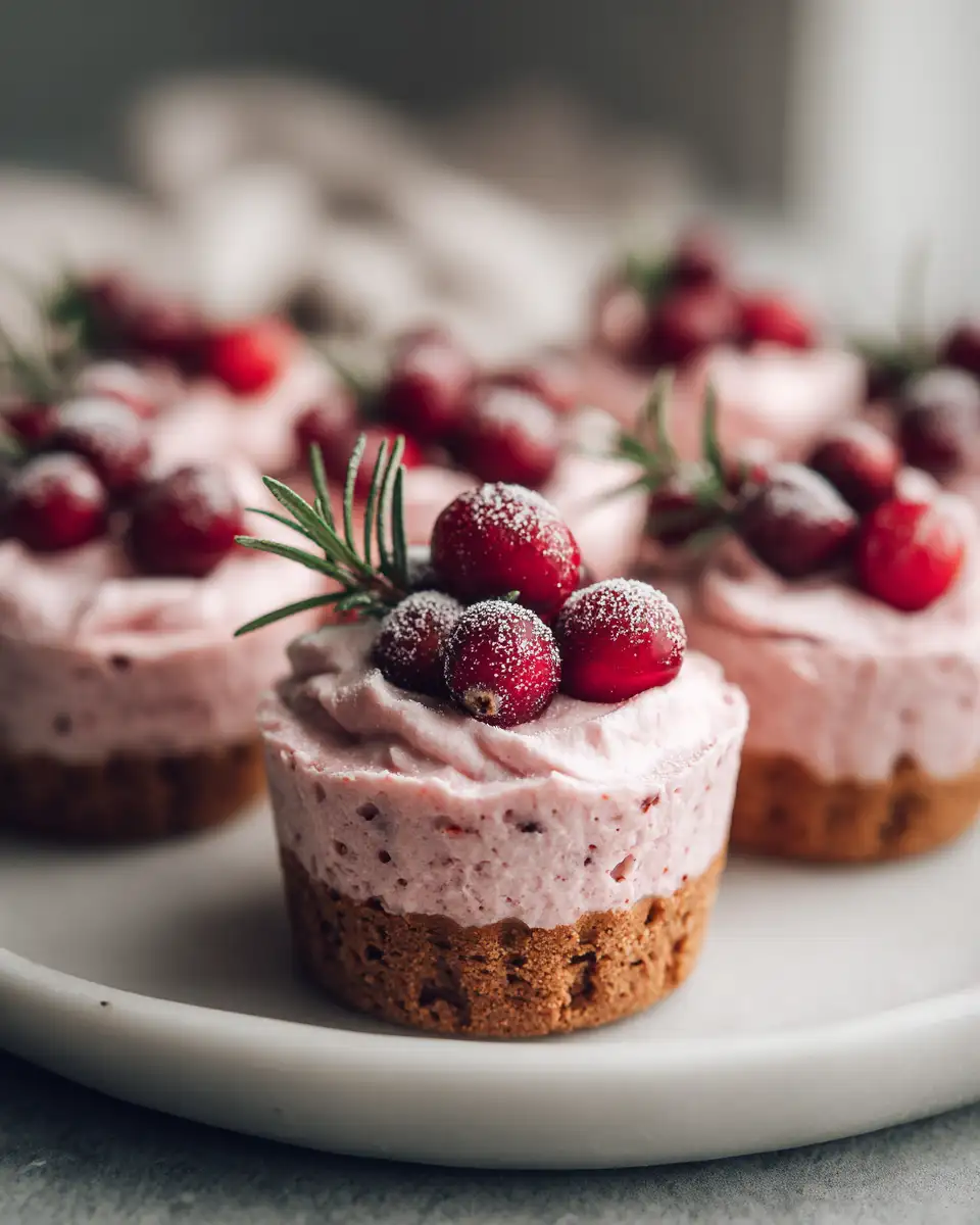 Fluffy Cranberry Mousse Cups Mini Christmas Desserts to Delight Your Holiday Table - Featured Image