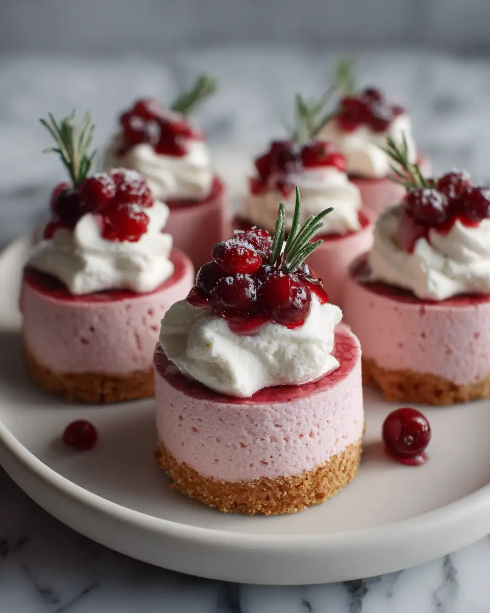 Final dish - Fluffy Cranberry Mousse Cups Mini Christmas Desserts to Delight Your Holiday Table