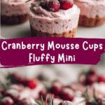 Fluffy Cranberry Mousse Cups Mini Christmas Desserts to Delight Your Holiday Table