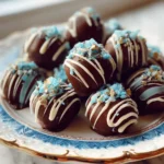Easy 4-Ingredient Blue Christmas Truffles That Impress Every Time - Featured Image